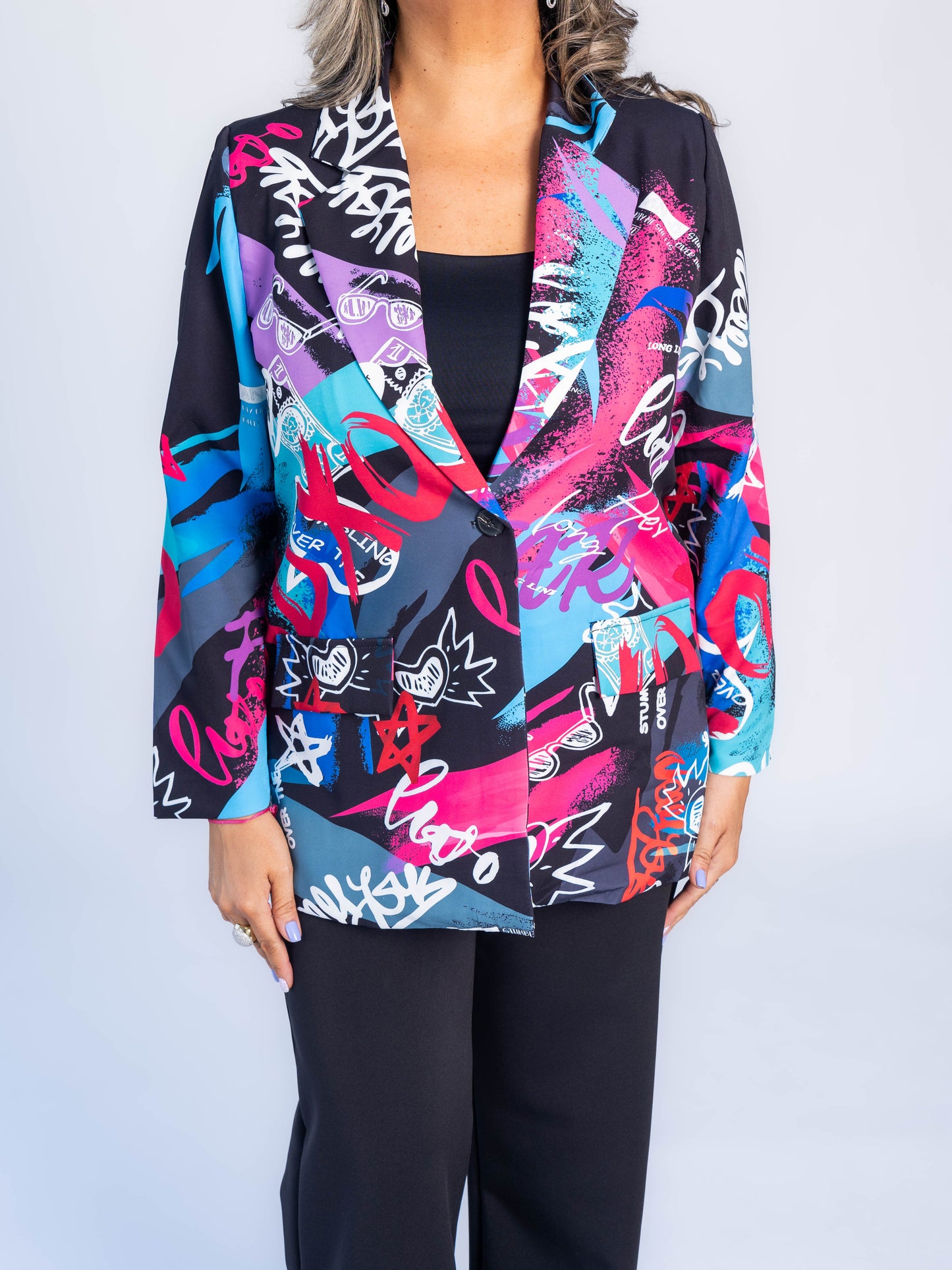 BLAZER GRAFITI NEGRO