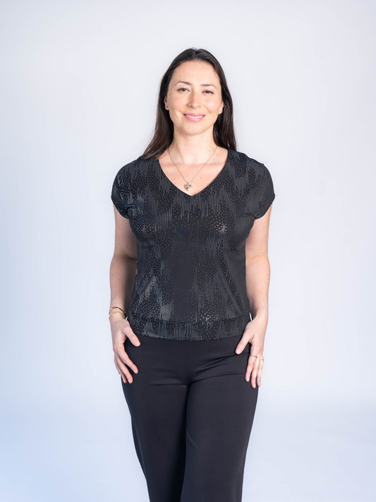 BLUSA FIESTA NEGRA
