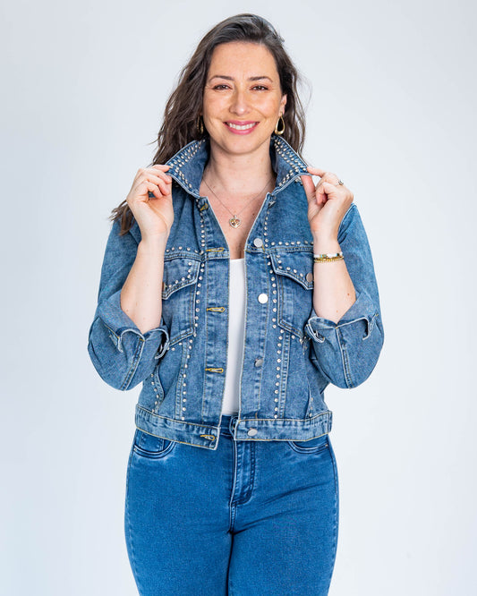 Chaqueta Mezclilla Dolly Brillos