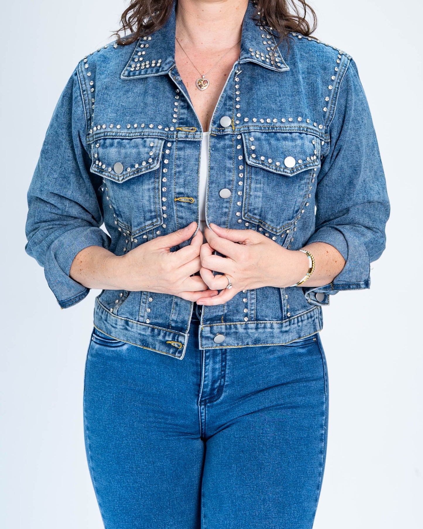 Chaqueta Mezclilla Dolly Brillos