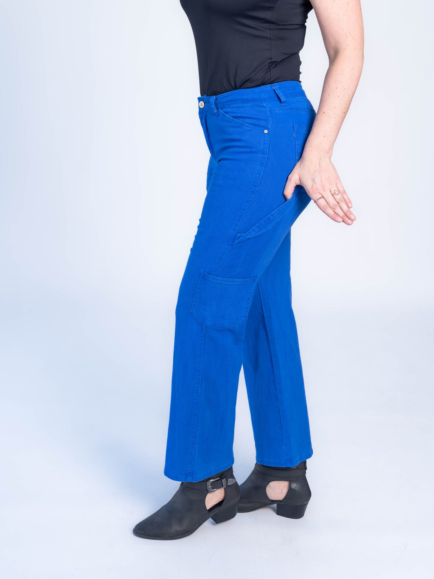 JEANS CARGO AZUL