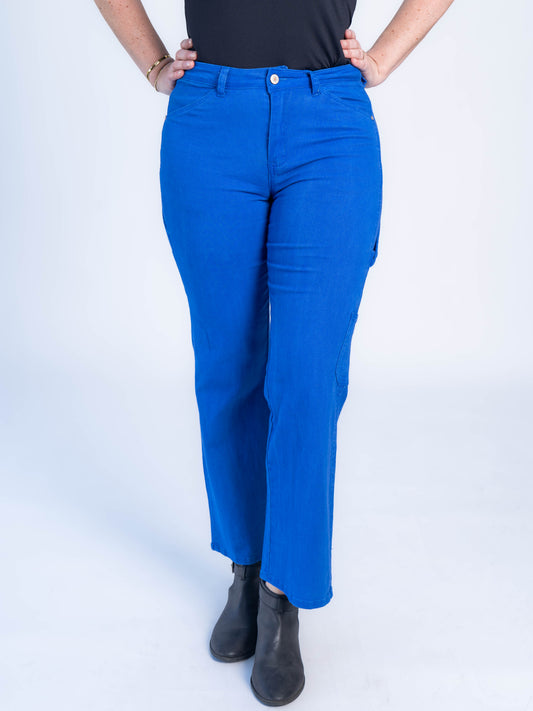 Jeans Cargo Azul