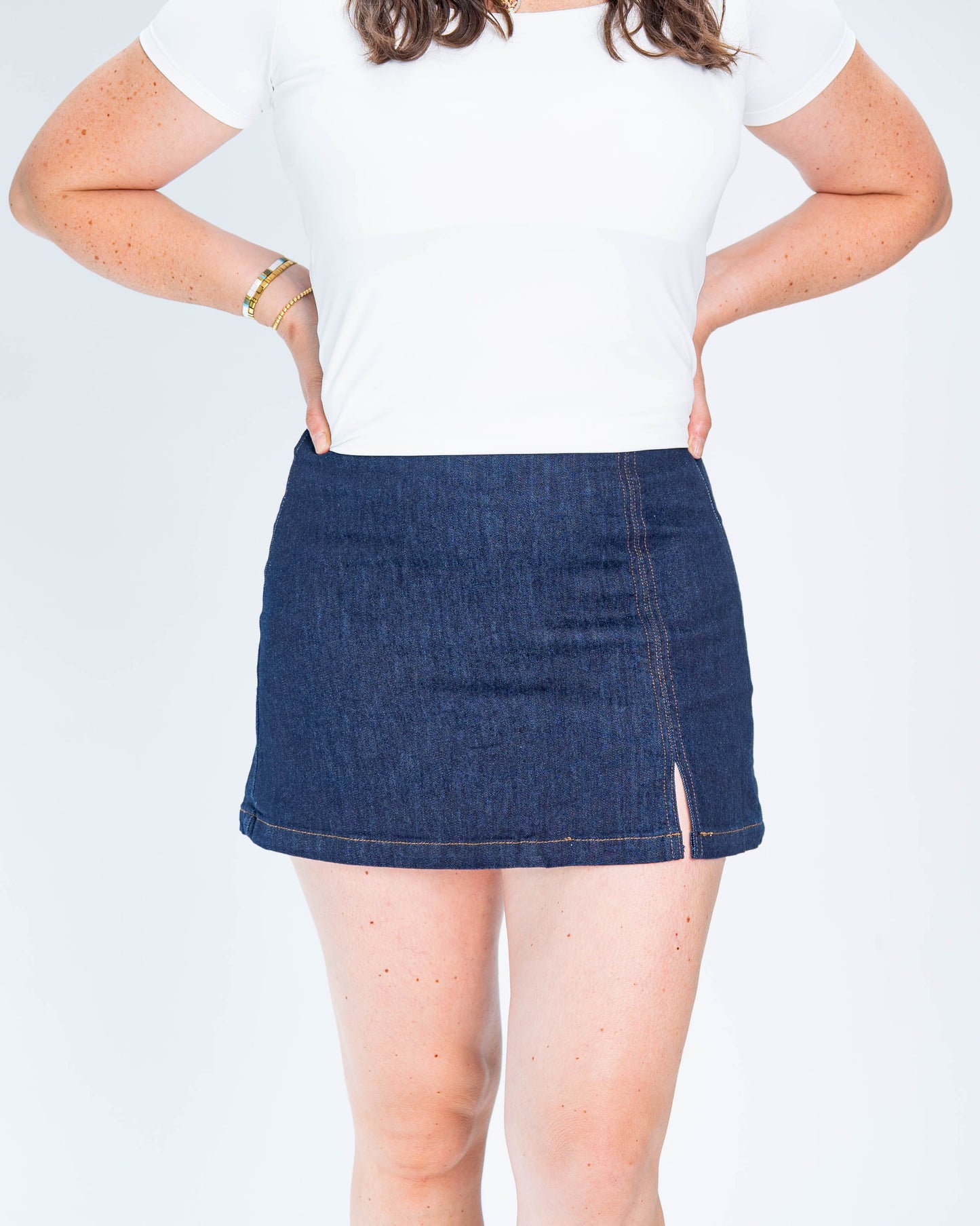 Falda Short Mezclilla
