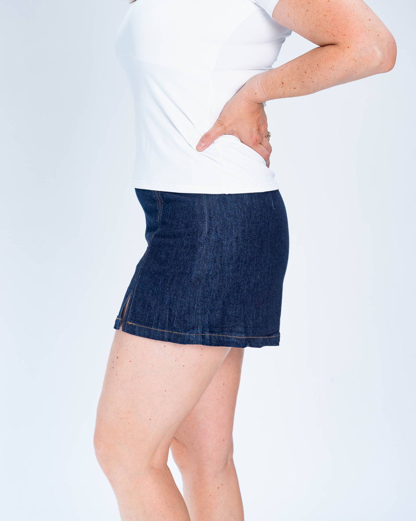 Falda Short Mezclilla