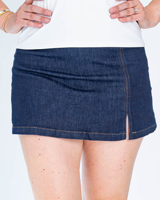 Falda Short Mezclilla