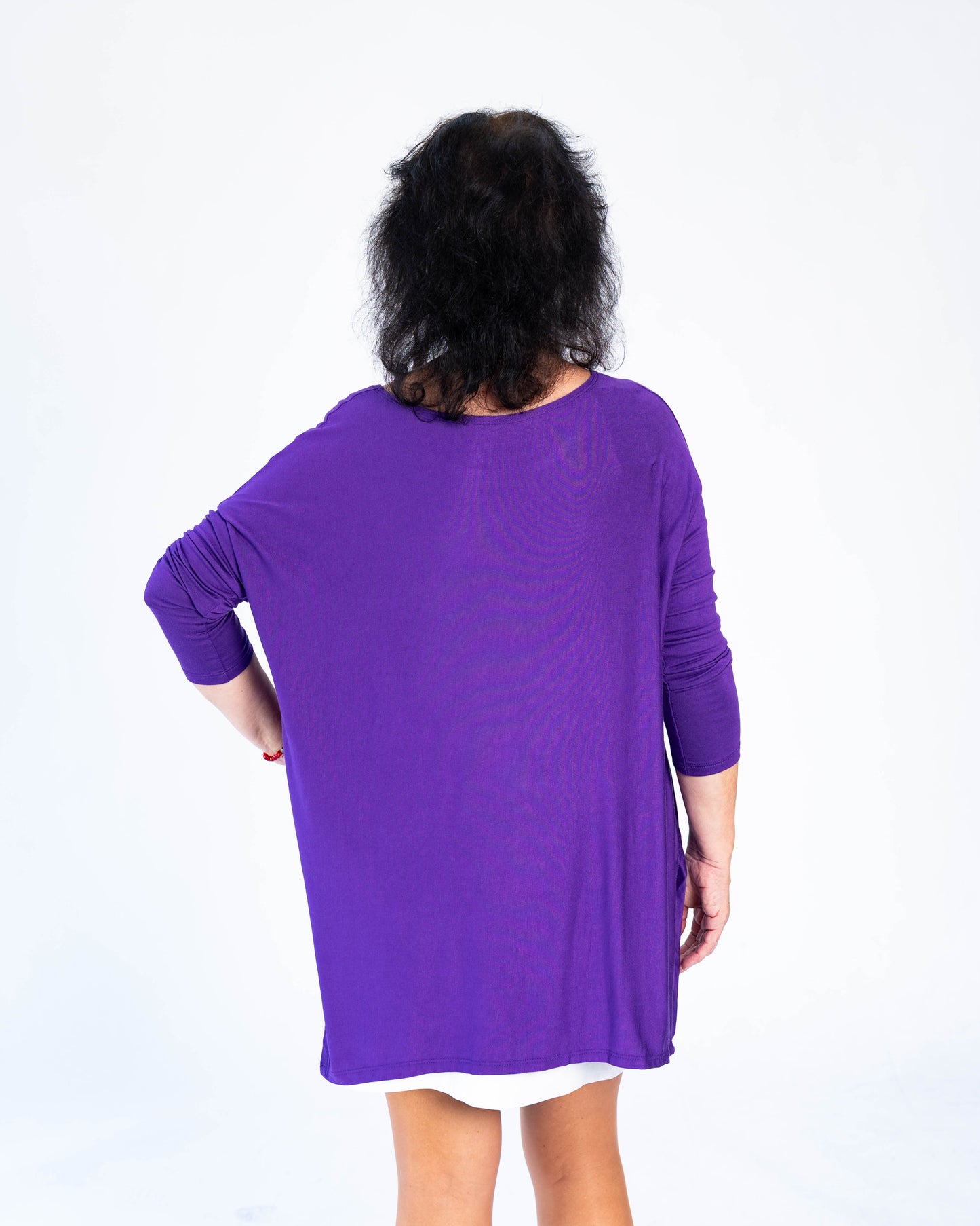 Polera Cony Manga Larga Morado