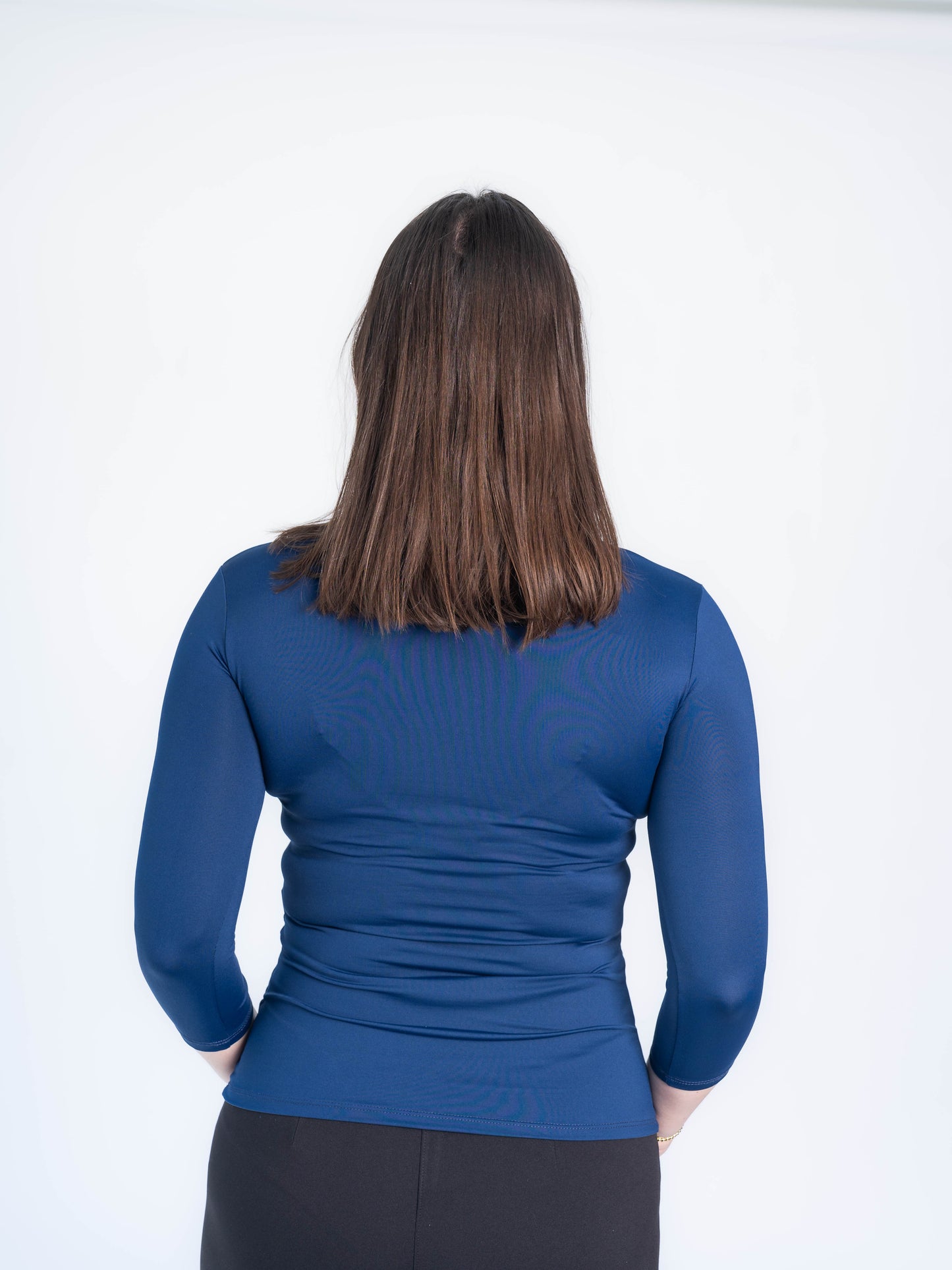 POLERA BASICA CAROLINA AZUL