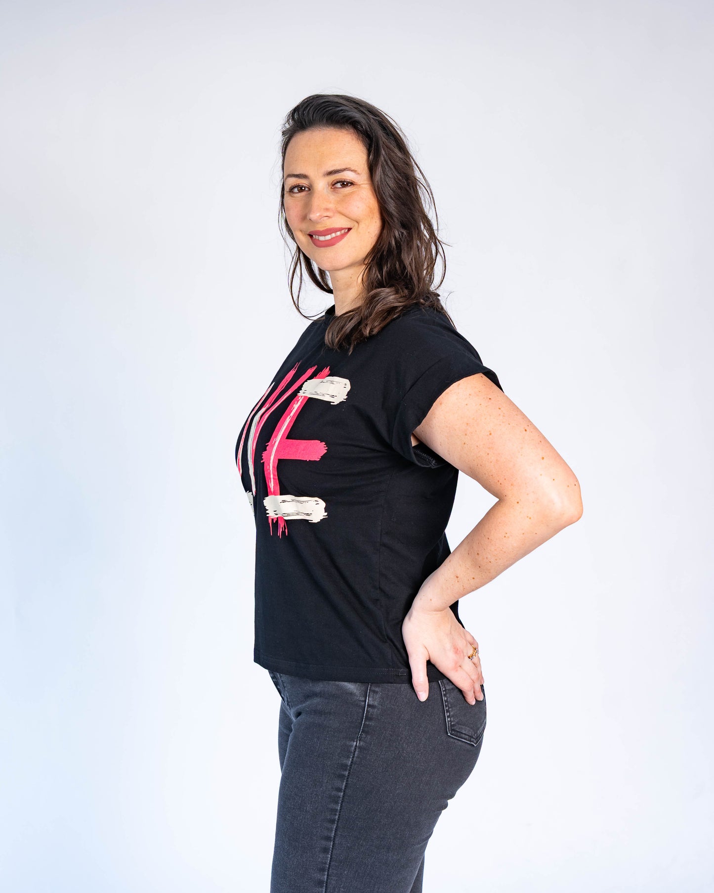 Polera Love Fluor Negro