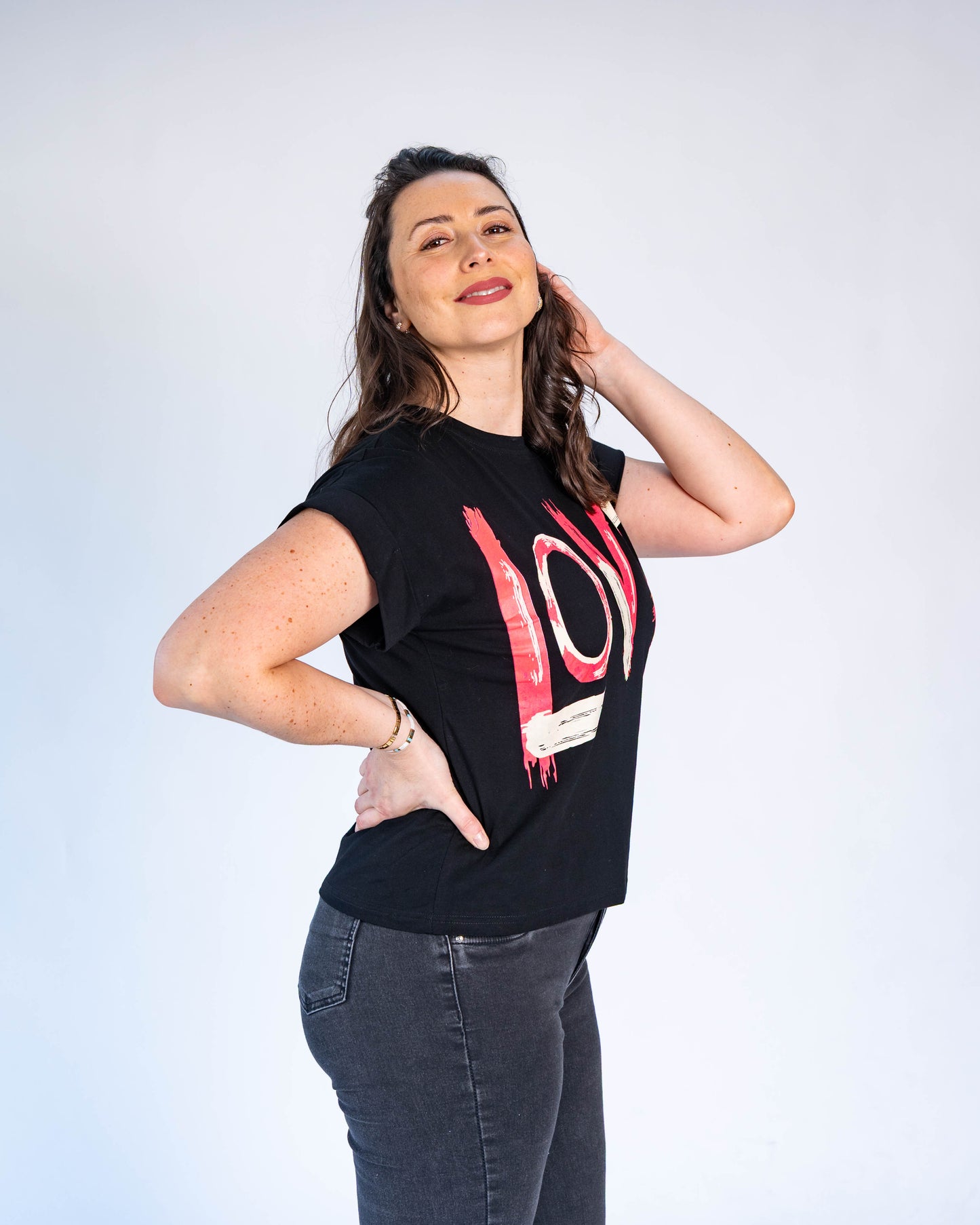 Polera Love Fluor Negro
