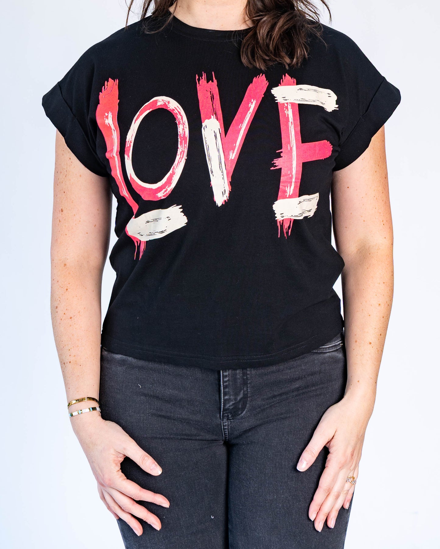 Polera Love Fluor Negro