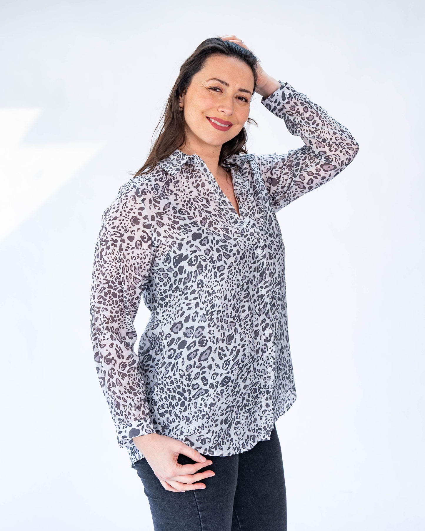 Blusa Paz Print Gris