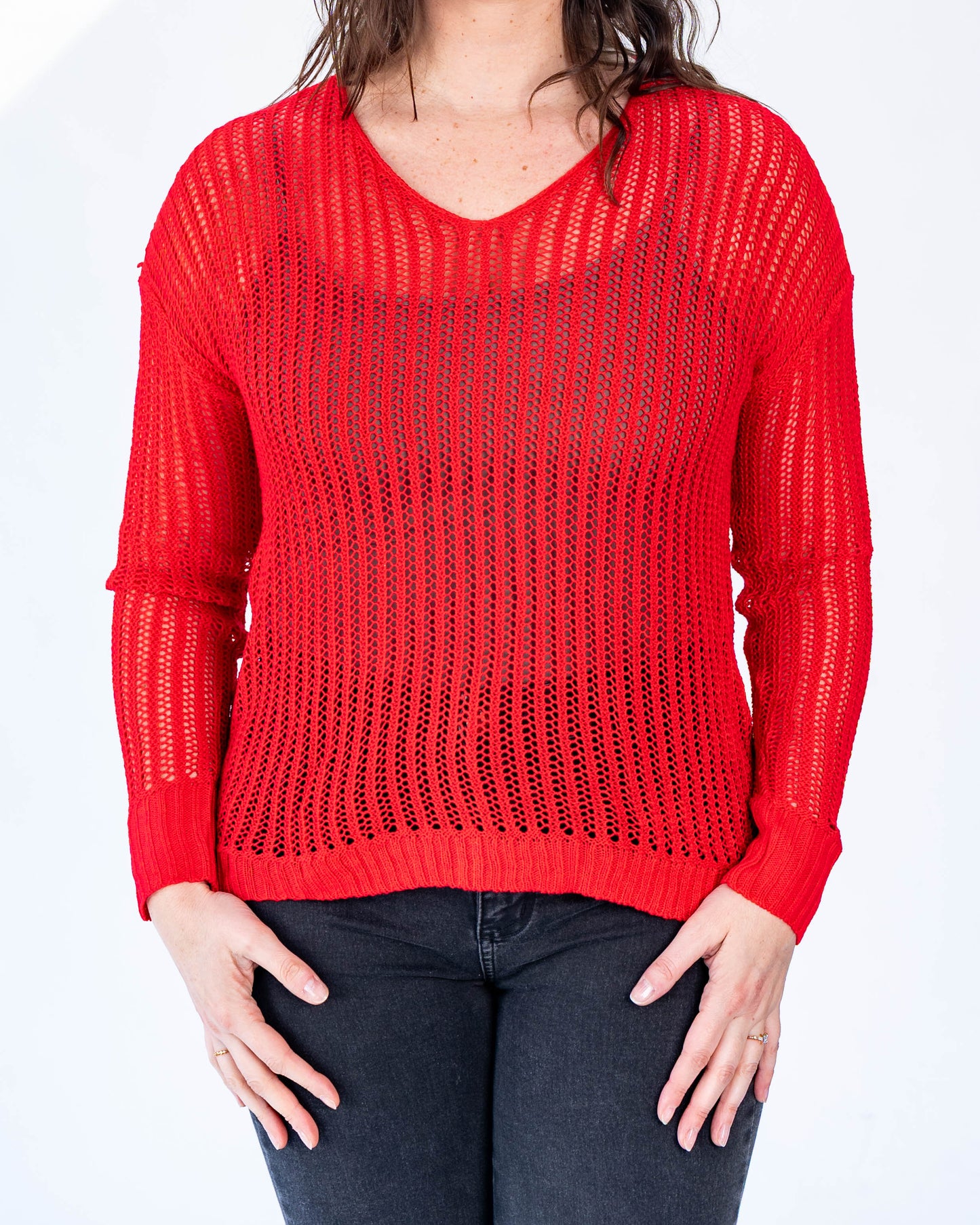 Sweater Luna Hilo Rojo