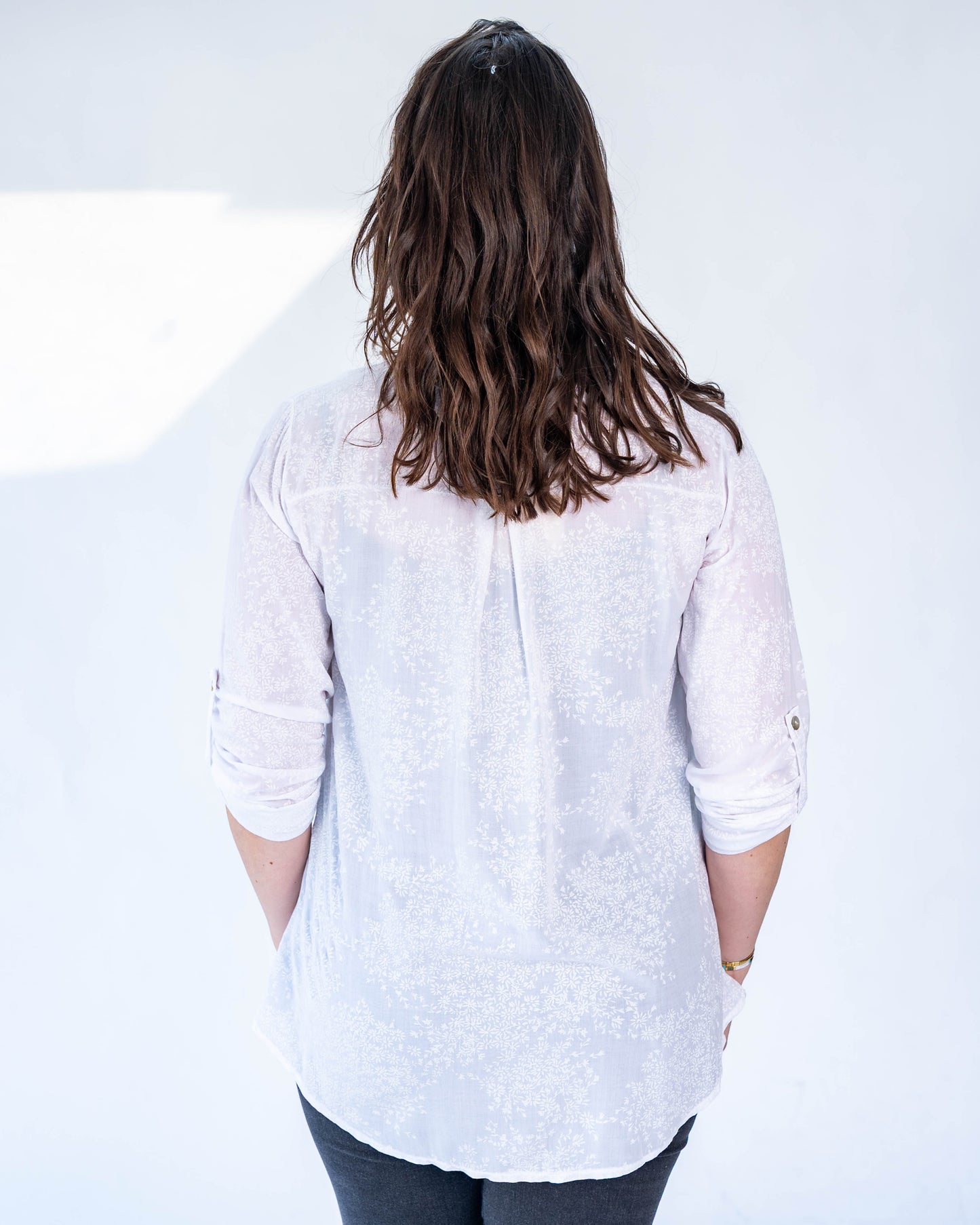 Blusa Flores Tere Blanco