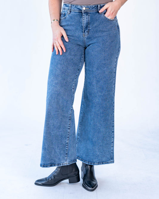 Jeans Culotte Antonio Azul