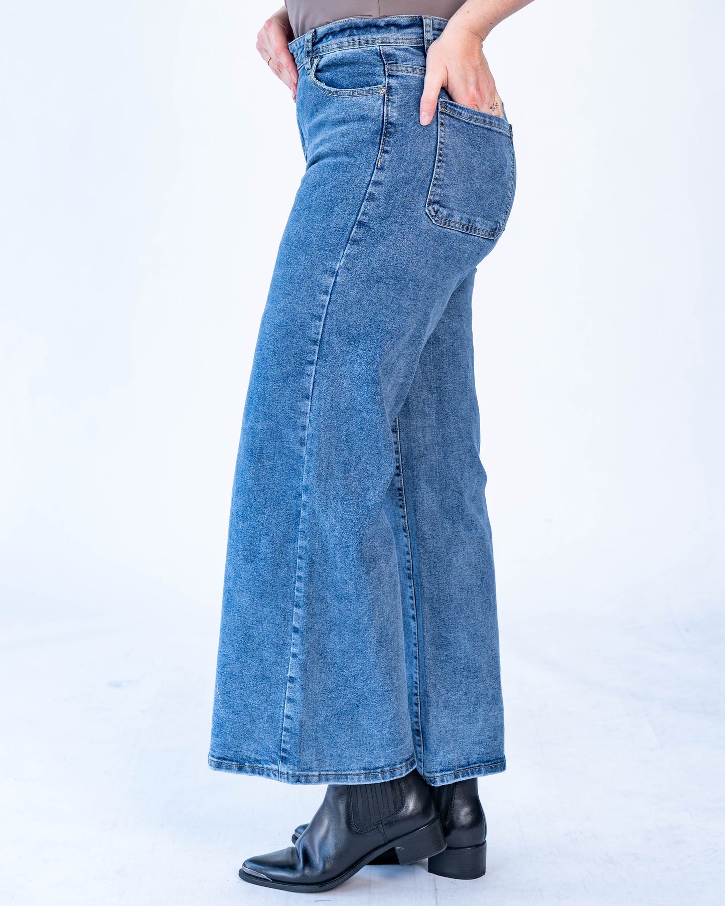 Jeans Culotte Antonio Azul