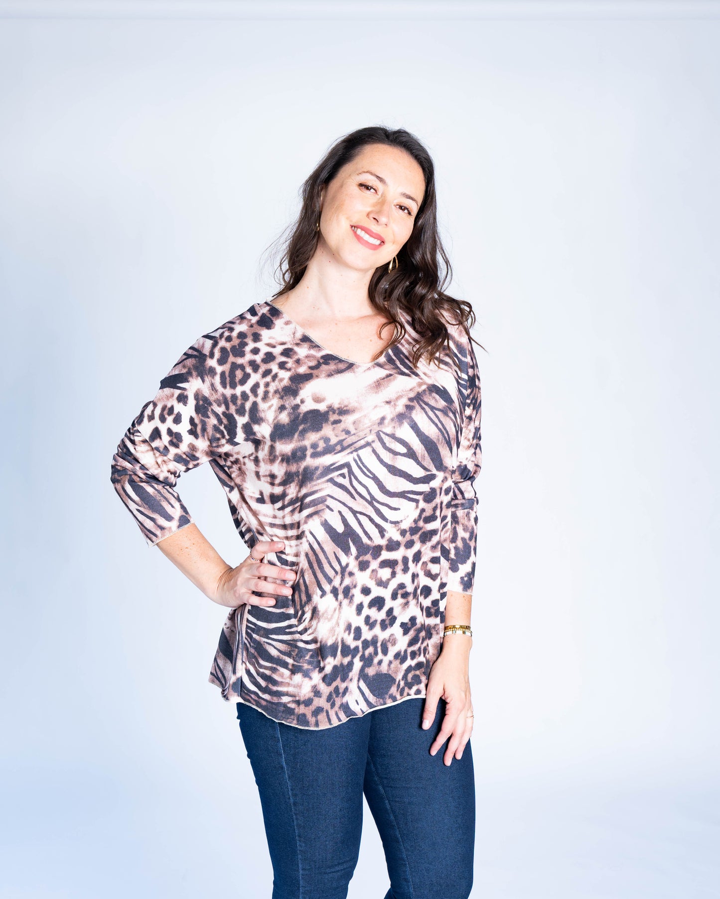 SWEATER HILO PRINT CAFE