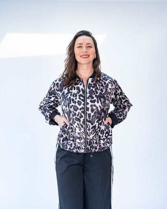 Bomber Eva animal print