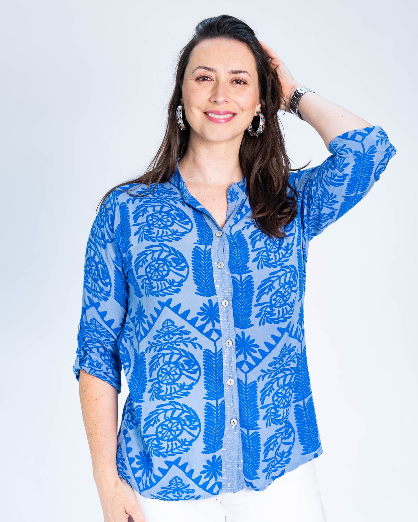 Blusa Italiana Trival Azul