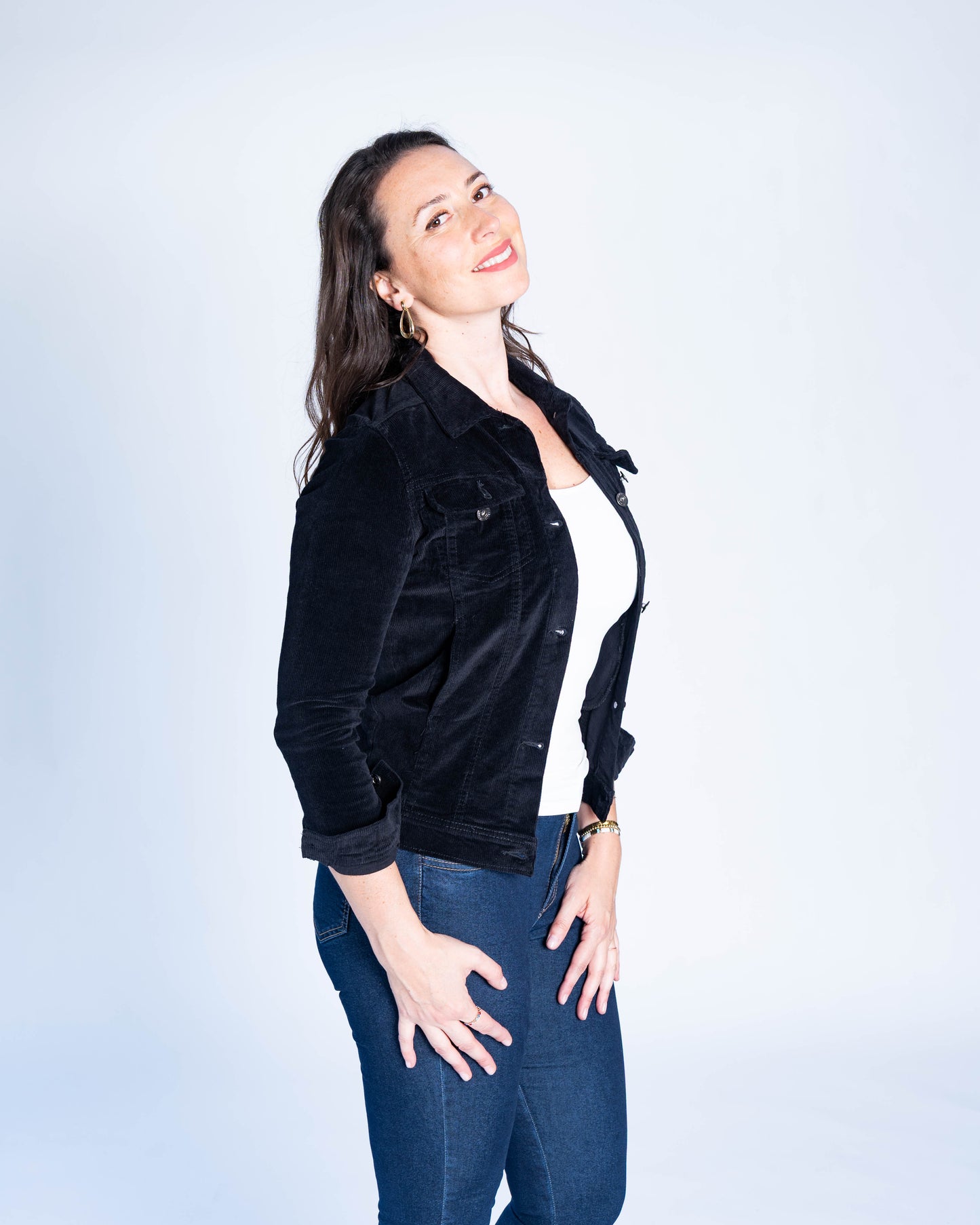 CHAQUETA COTELE NEGRA