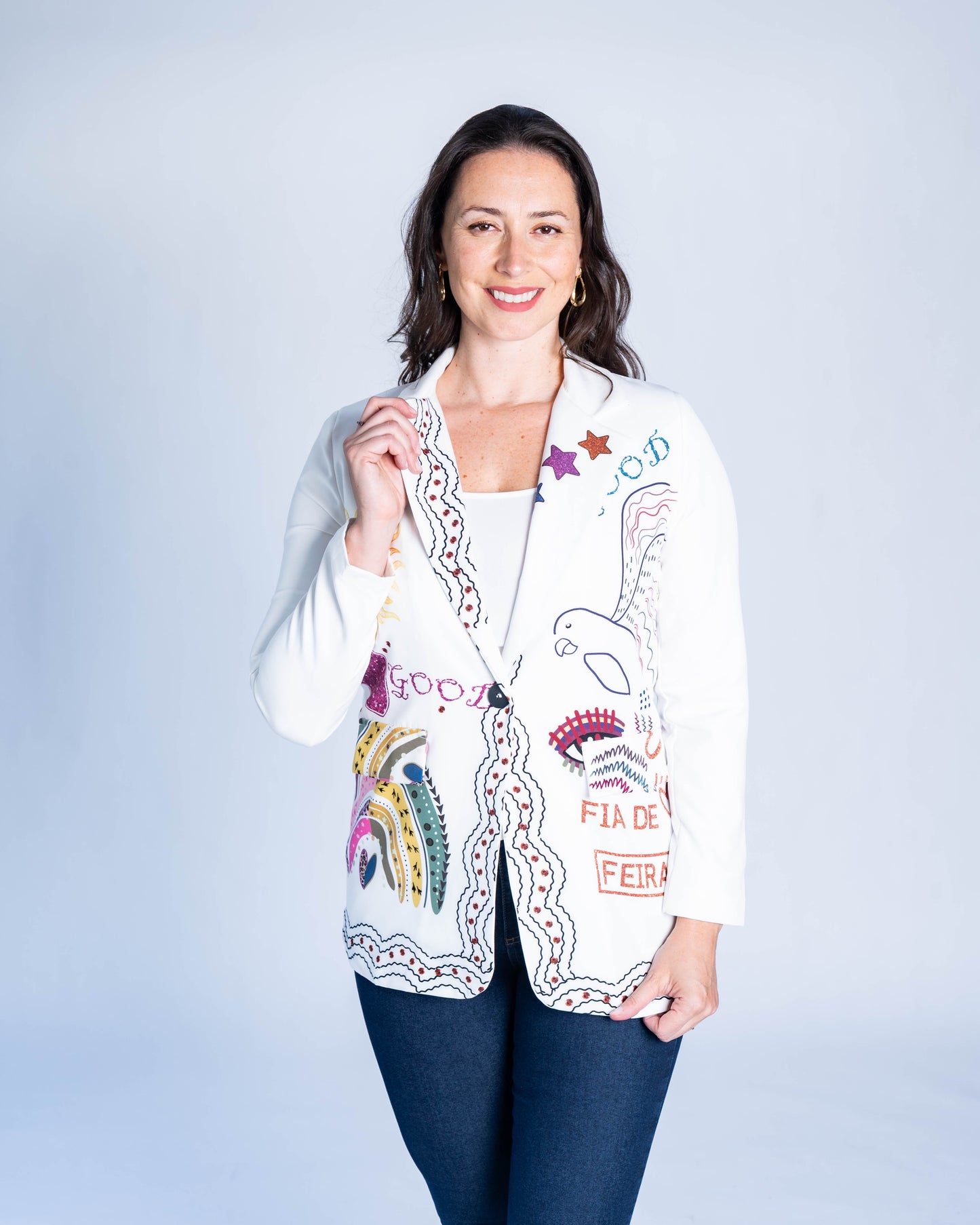 BLAZER ITALIANO KISS BLANCO