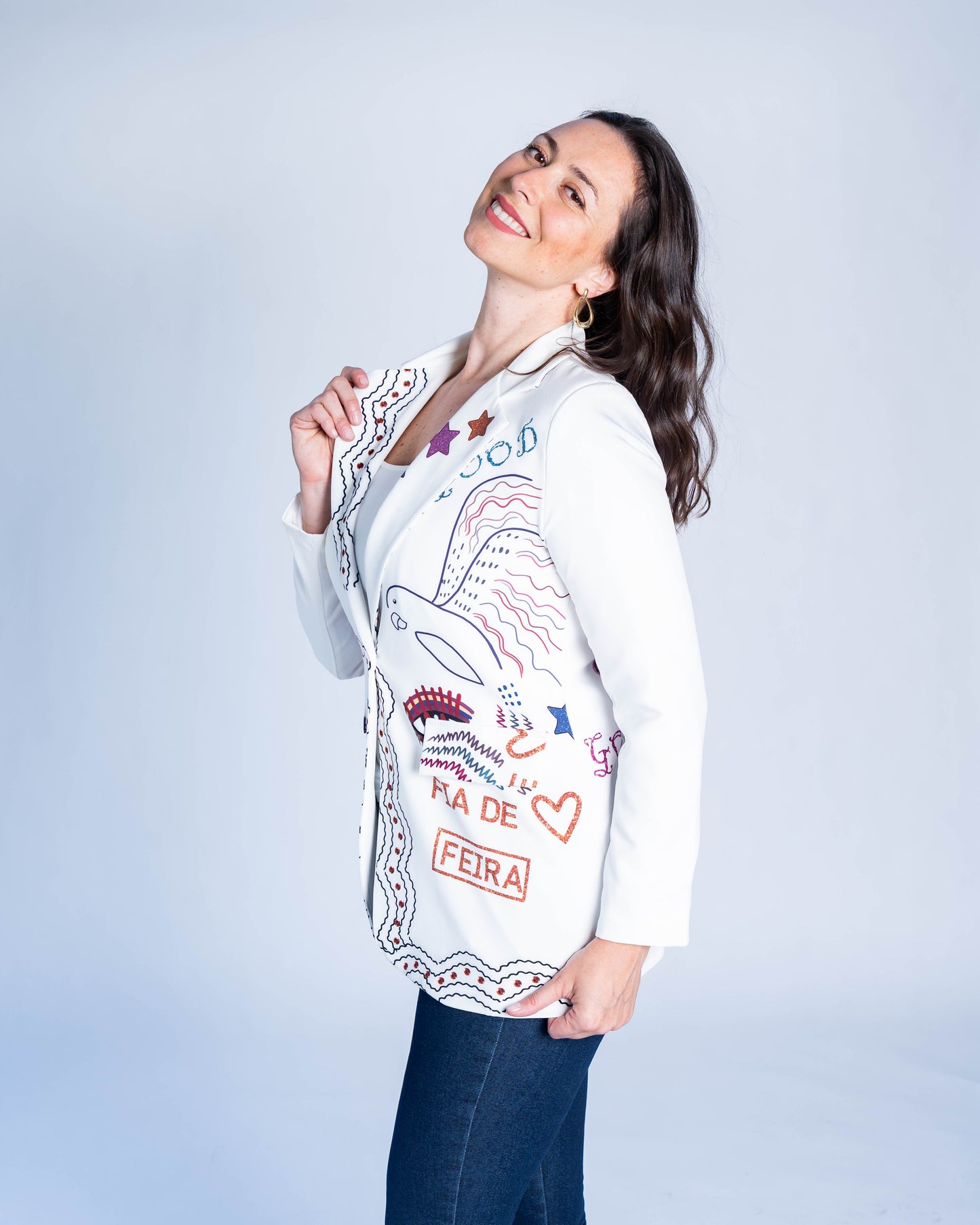 BLAZER ITALIANO KISS BLANCO