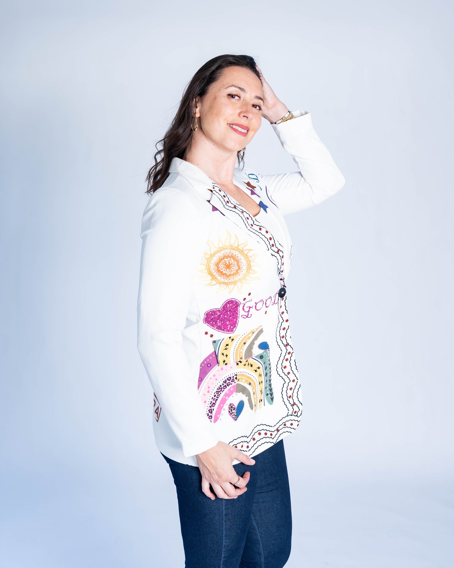 BLAZER ITALIANO KISS BLANCO