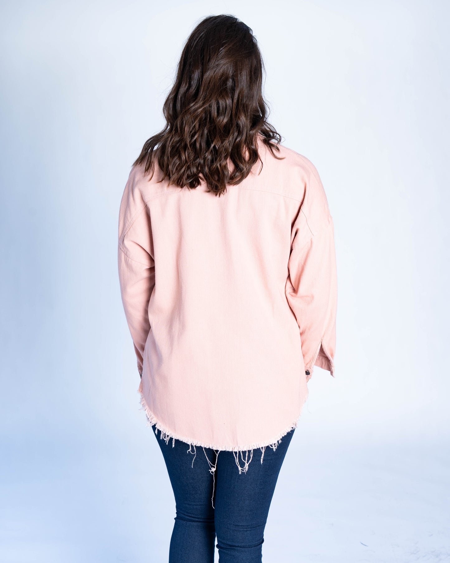 SOBRECAMISA TACHAS ROSADA