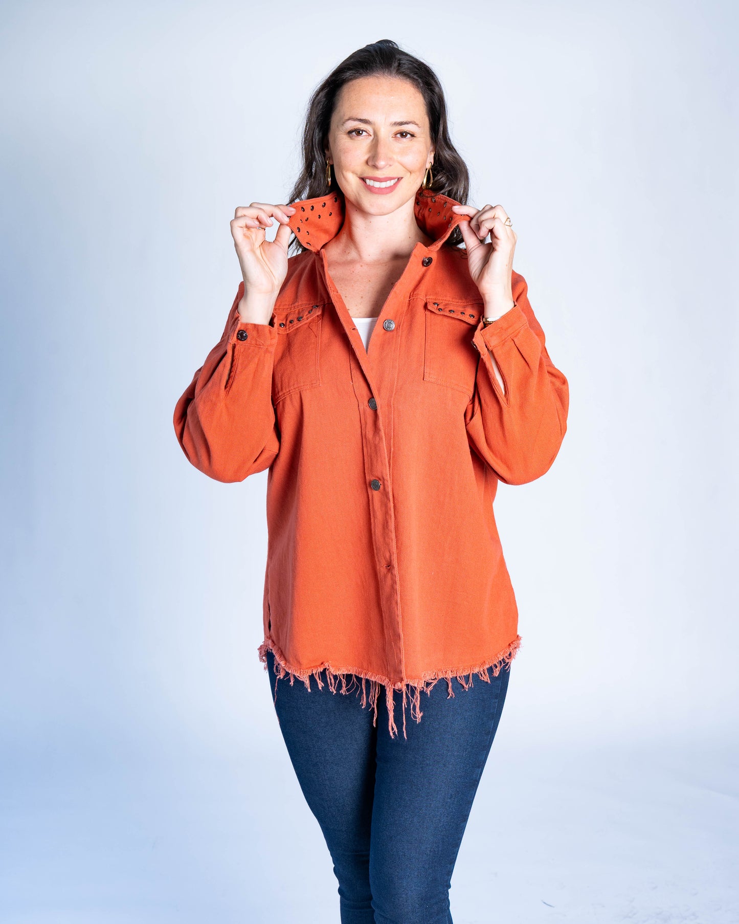 SOBRECAMISA TACHAS TERRACOTA