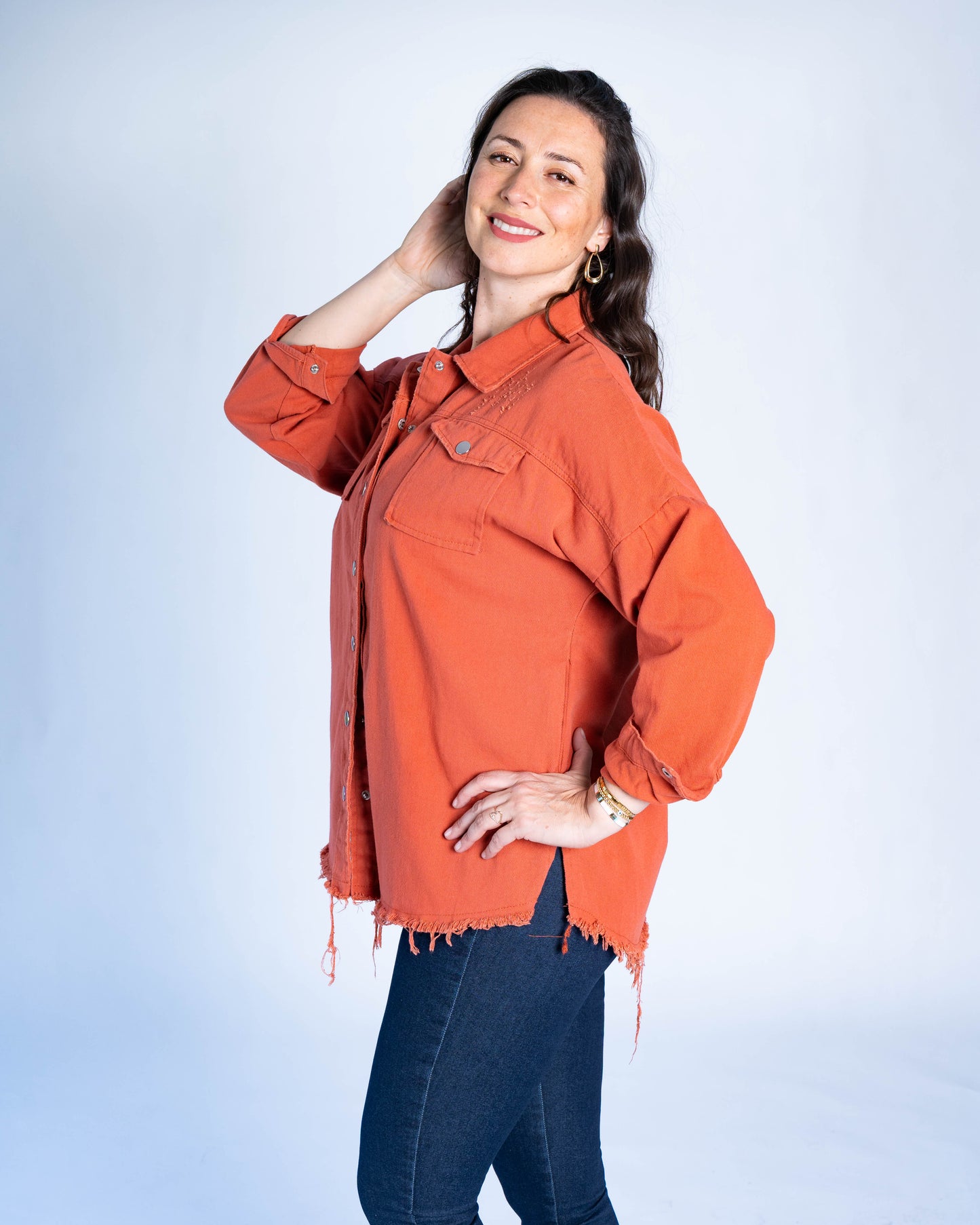 SOBRECAMISA OVERSIZE TERRACOTA