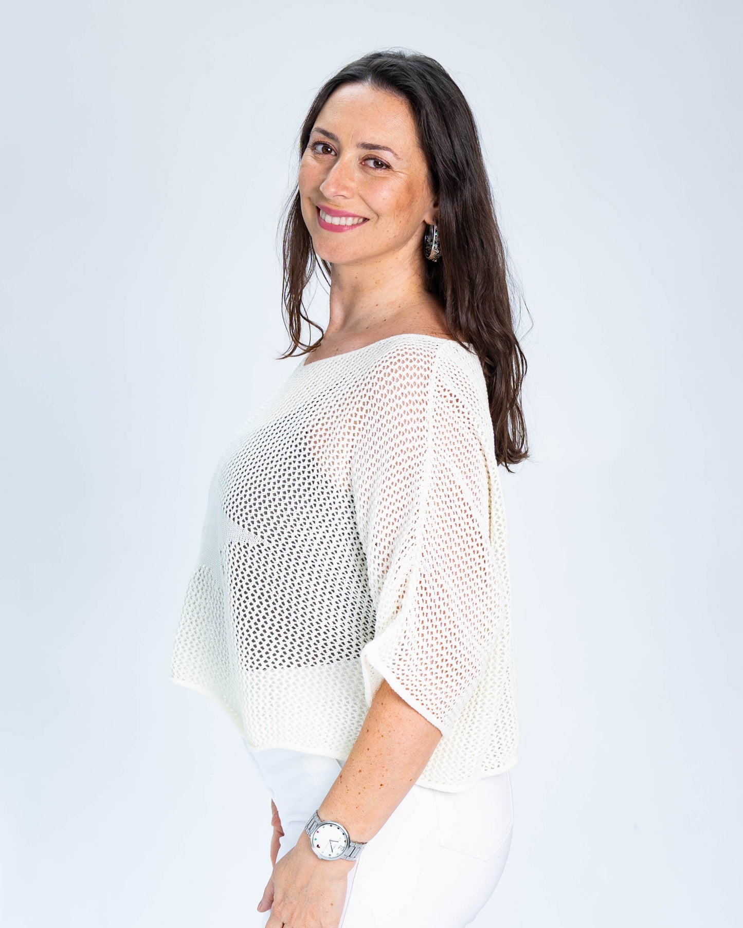 Sweater Hilo Estrella Blanco