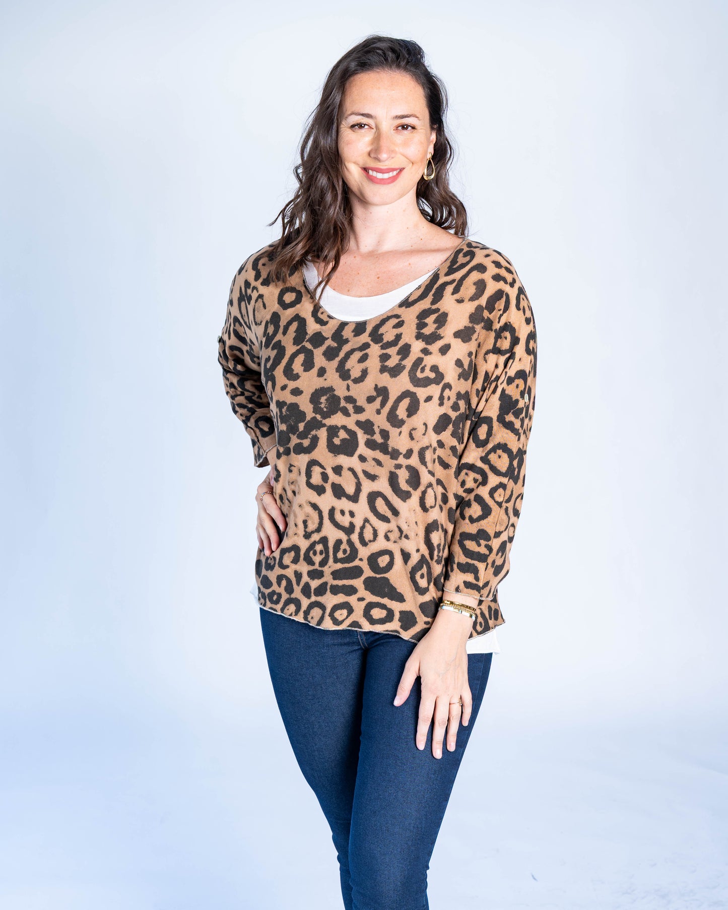 POLERA DOBLE PRINT CAMEL