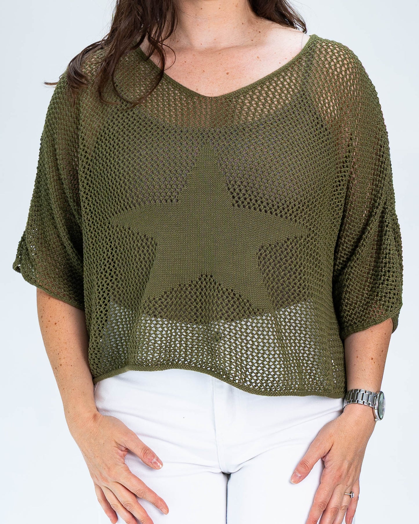 Sweater Hilo Estrella Verde