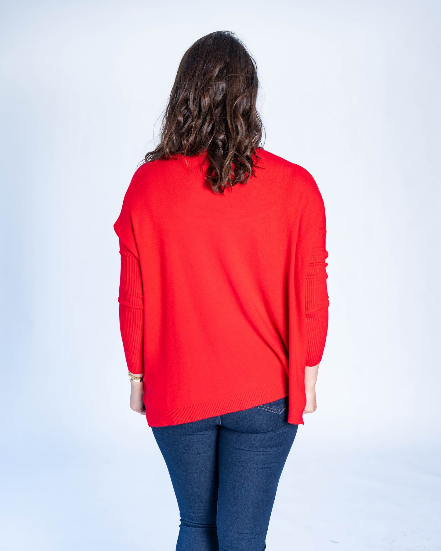 SWEATER BOTONES DANIELA ROJO