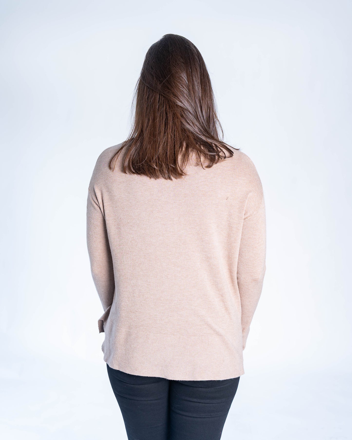 SWEATER TEJIDO BASICO BEIGE