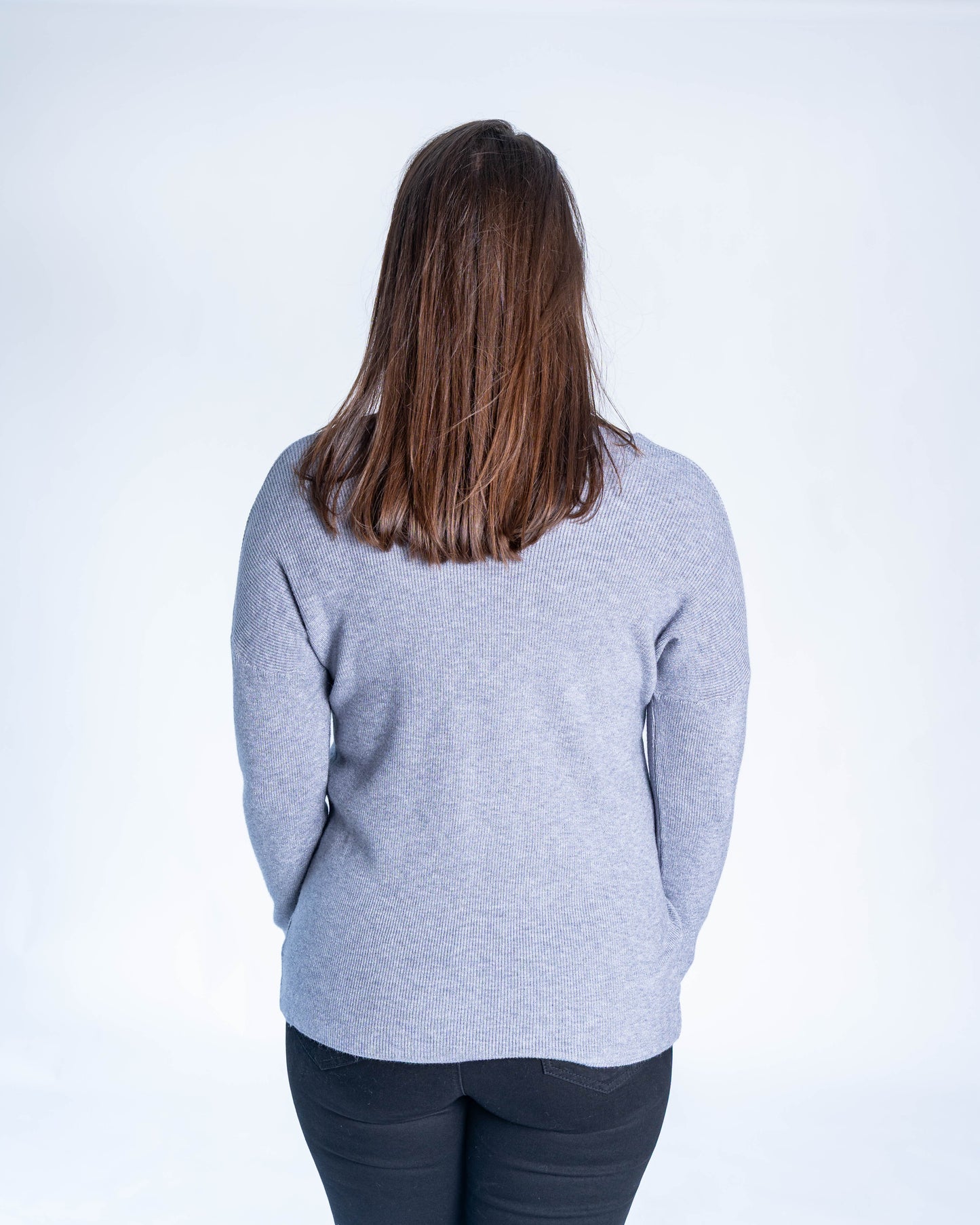 SWEATER PUNTO CECILIA GRIS