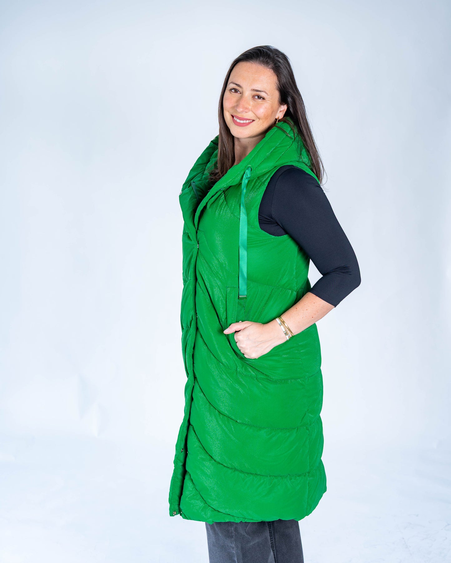 PARKA SIN MANGAS VIVI VERDE