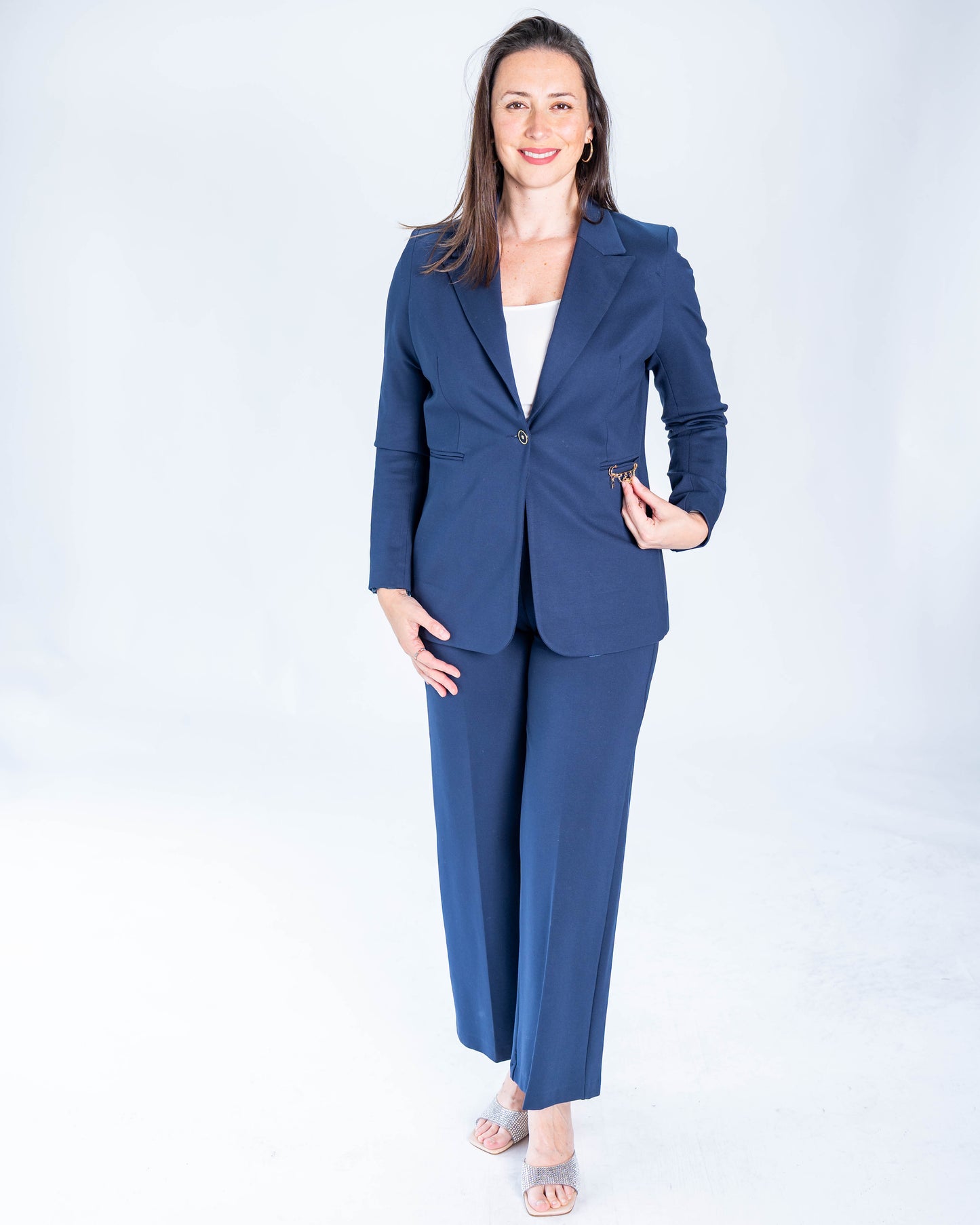 PANTALON VELVET AZUL MARINO