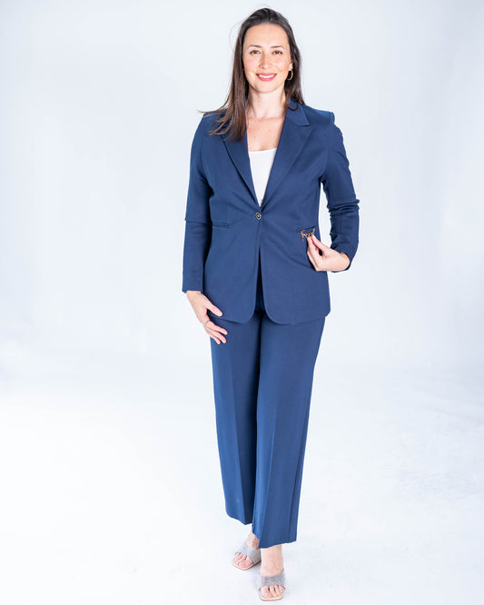 Blazer Velvet Azul Marino