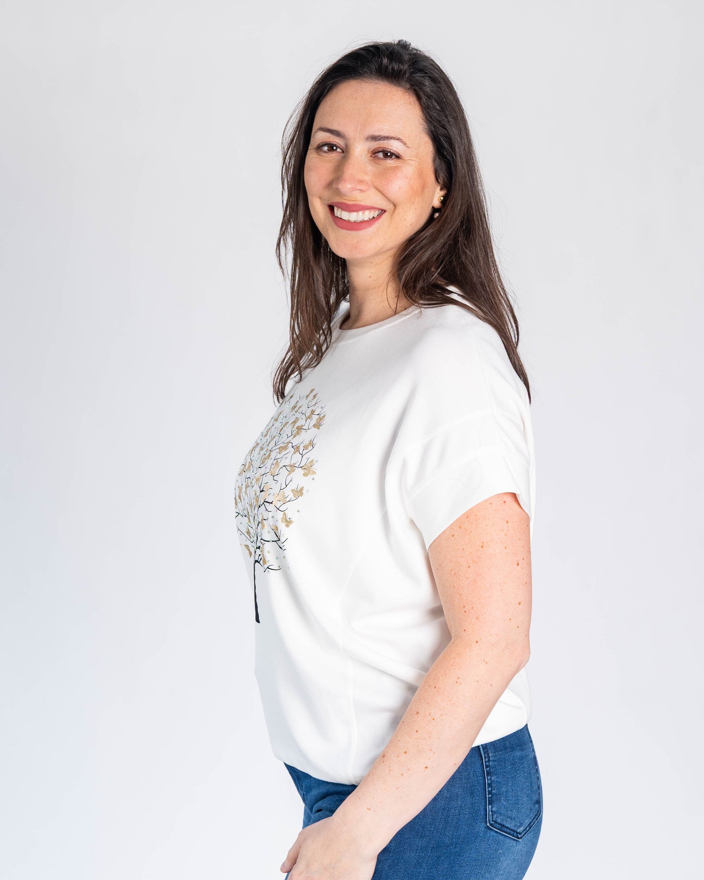 Polerón Mariposa Blanco