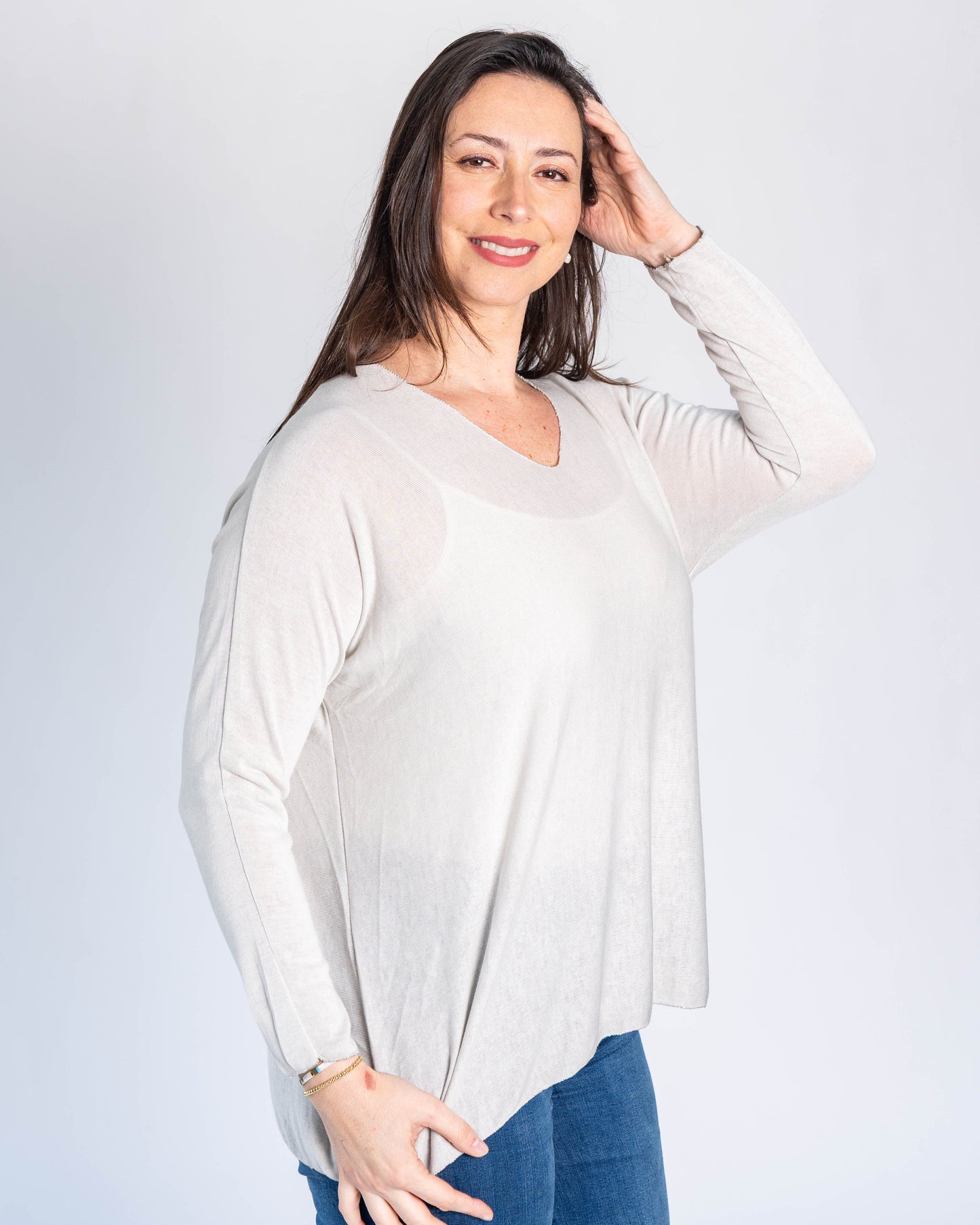 Sweater Hilo Patty Blanco
