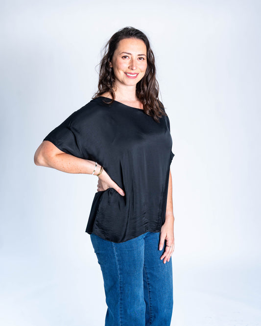 Blusa Italiana Melissa Negra