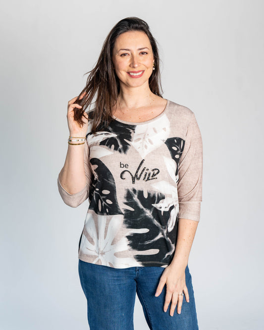 Polera Be Wild Beige