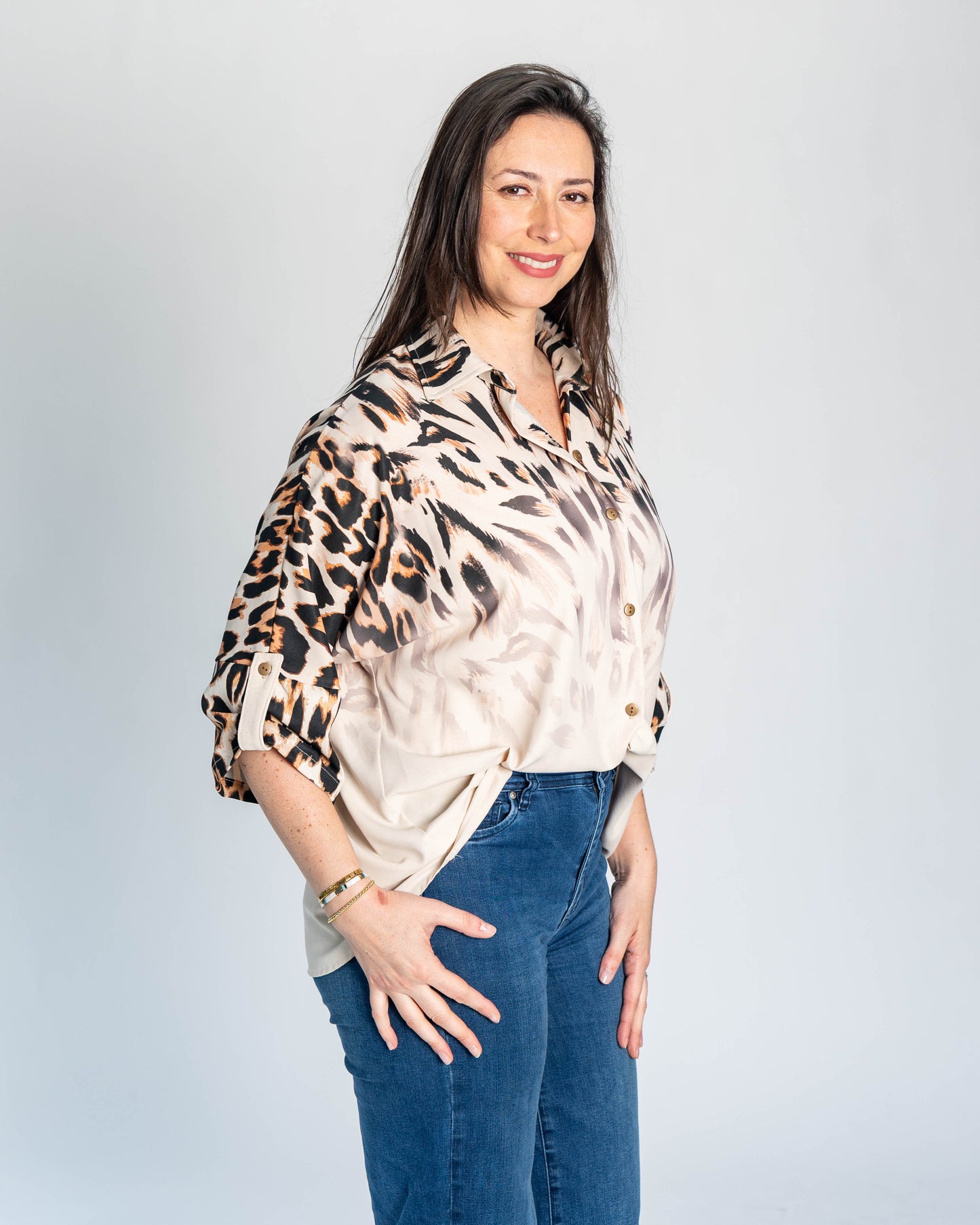 Blusa Letty Leopardo