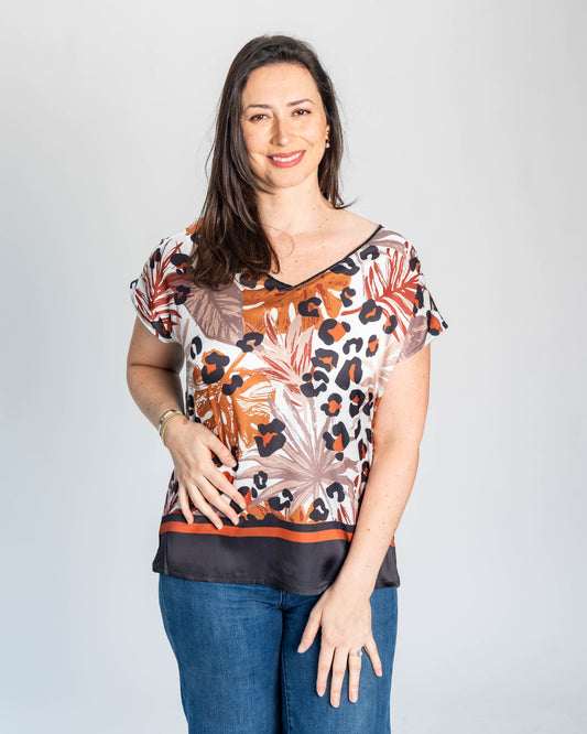 Polera Mary Duo Café
