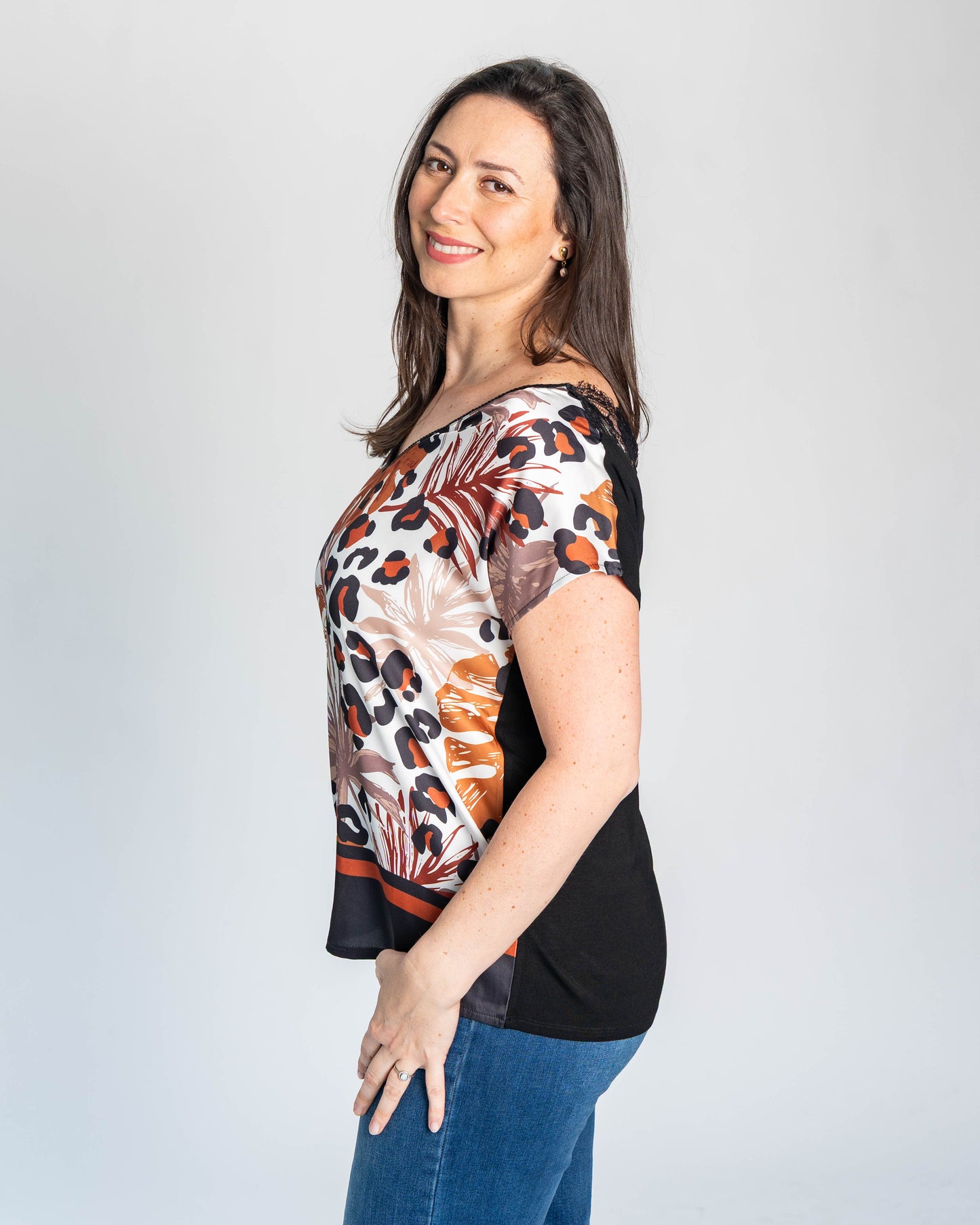 Polera Mary Duo Café