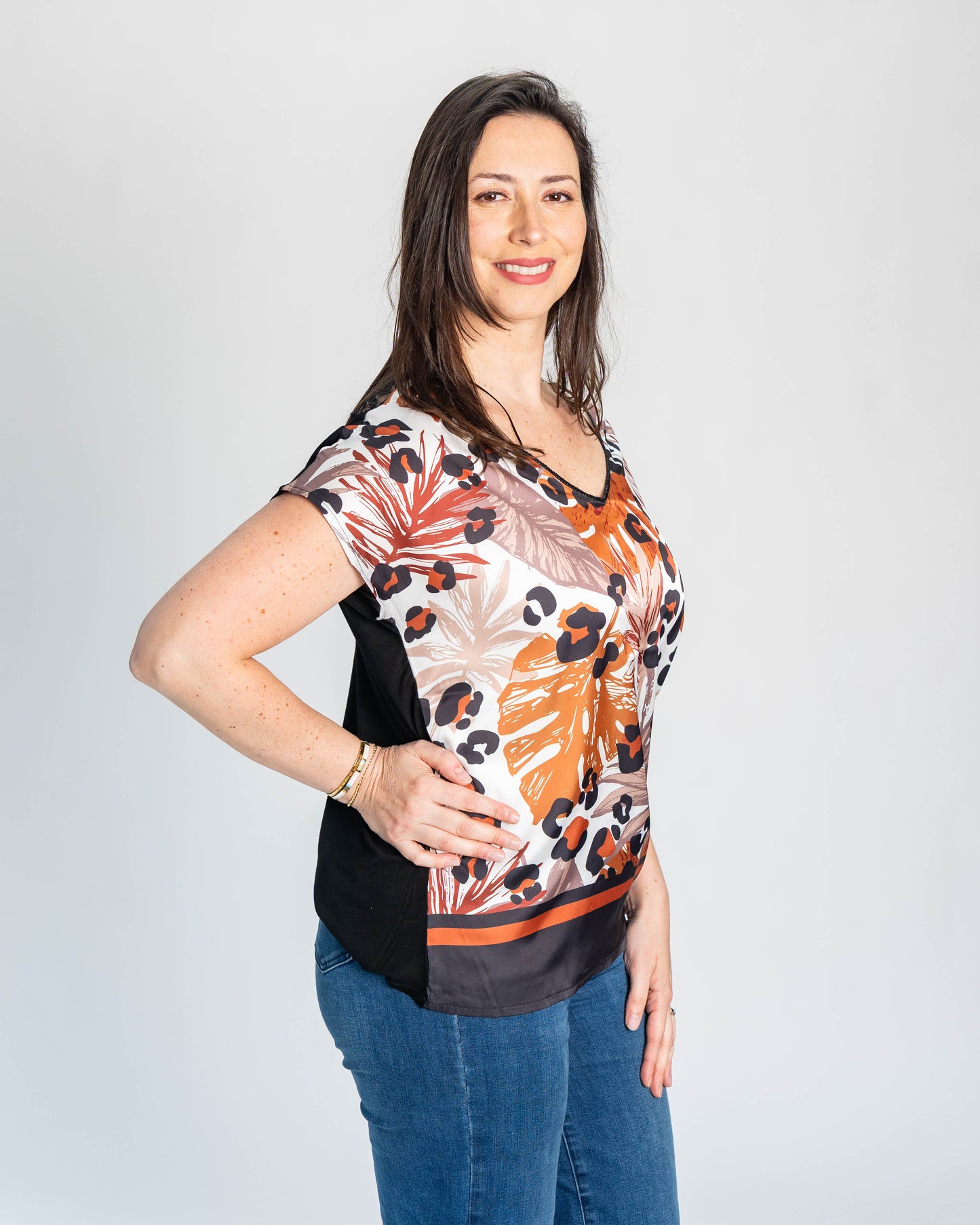 Polera Mary Duo Café