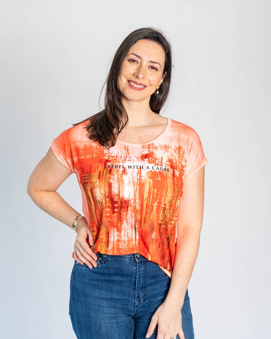 Polera Pau Rebel Naranjo
