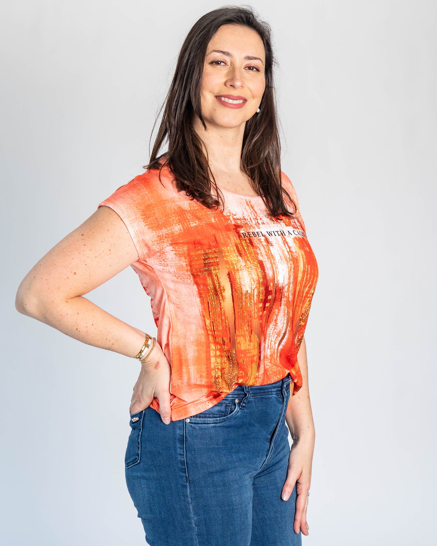 Polera Pau Rebel Naranjo