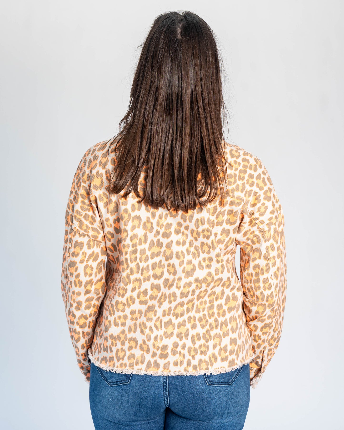 Chaqueta Print Neon Naranjo