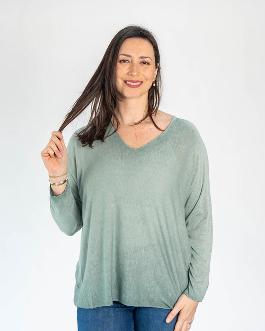 Sweater Hilo Patty Verde Menta